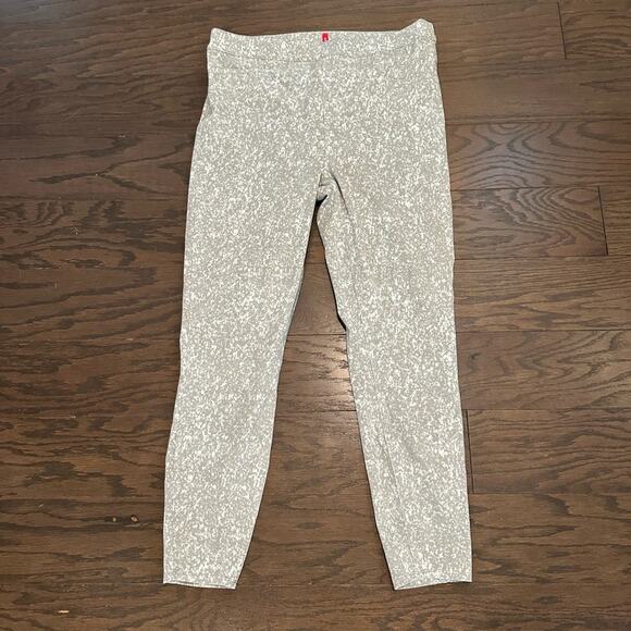 Spanx Ankle Jeanish Leggings In Speckled Grey Size Large - Picture 1 of 9